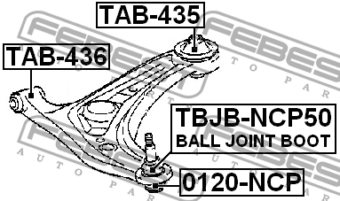 Сайлентблок TAB-436 TAB-436 FEBEST