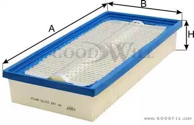 Фильтр воздушный AG182 AG 182 GOODWILL