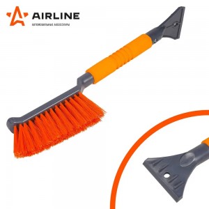 Щетка со скребком 45см оранжево-серая AIRLINE ABRN017 AIRLINE