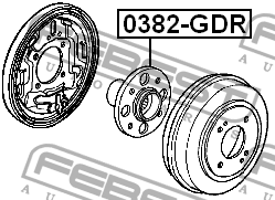 Ступица 0382-GDR 0382-GDR FEBEST