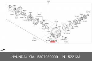 Пробка картера КПП 5307039000 HYUNDAI KIA