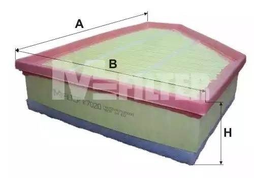 фильтр воздушный!\ BMW E90/E91/E92 3.0D 09> K7020 MFILTER AUTOMOTIVE FILTERS