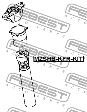 Комплект пылезащитный задний MAZDA CX-5 2017- MZSHB-KFR-KIT MZSHB-KFR-KIT FEBEST