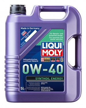 Масло моторное LIQUI MOLY SYNTHOIL ENERGY 0W40 синт.5л 9515 LIQUI MOLY