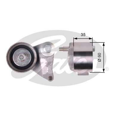 ролик натяжной!\ Hyundai Santa Fe 2.7 06> T41309 GATES