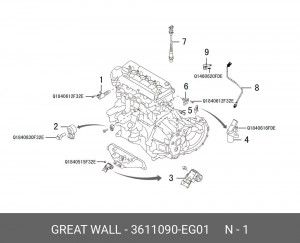 Клапан системы VVT 3611090EG01 3611090-EG01 HAVAL