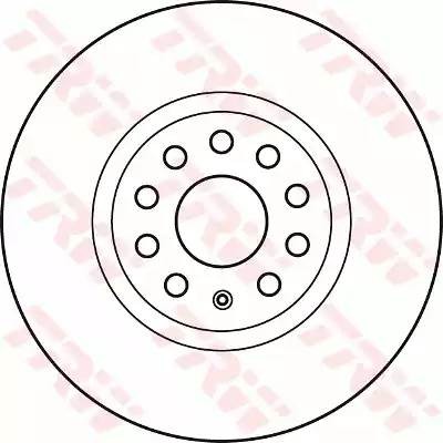 Диск тормозной передний VW PASSAT (3C_, 36_), SKODA OCTAVIA (5E_) DF4464S DF4464S TRW