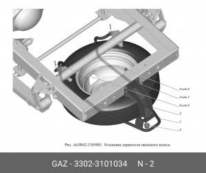 Гайка колеса для а/м ГАЗель М18х1,5 "GAZ"  10шт 3302-3101034 GAZ GAZ
