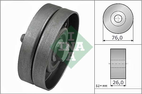 Ролик обводной SKODA OCTAVIA (1U) 1.4, 1.6 +AC 532032630 532032630 INA
