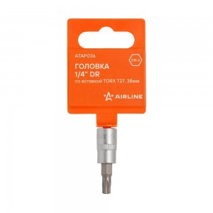 Головка 1/4 DR со вставкой TORX T27, 38мм ATAP036 ATAP036 AIRLINE