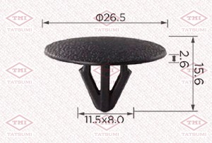 КРЕПЛЕНИЕ ШУМОИЗОЛЯЦИИ HYUNDAI/KIA TJB1157 TATSUMI