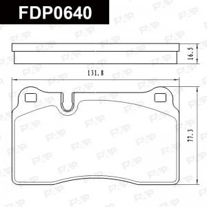 Тормозные колодки дисковые смесь CERAMIC FDP0640 FDP0640 FAP