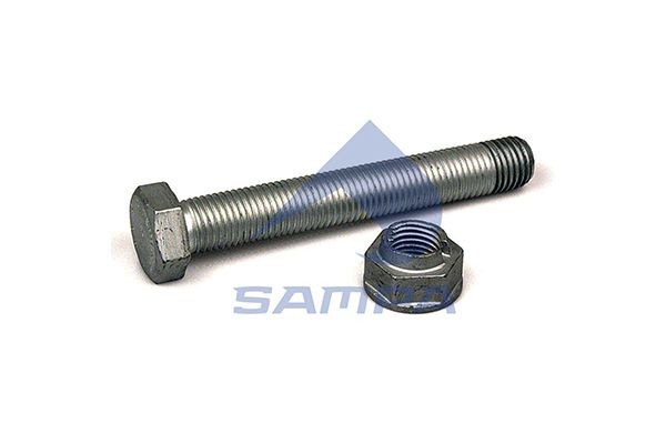 Палец полурессоры (М30х200х3.5) резьба по всему болту, с гайкой SAF;ROR SAMPA 075540 SAMPA