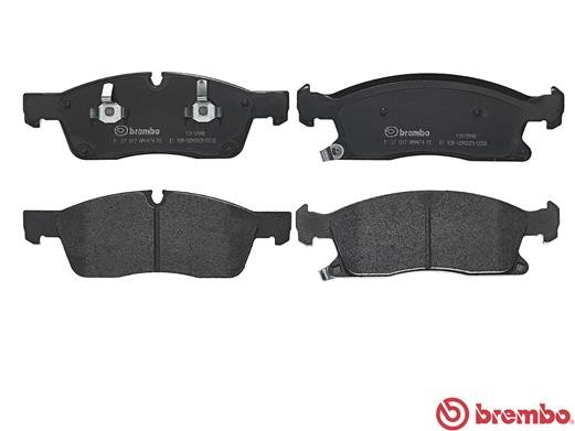 Колодки тормозные P37017 P37017 BREMBO