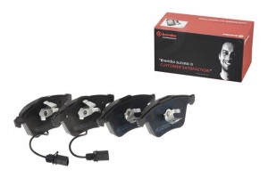 Колодки тормозные AUDI A6 (05-10) передние (4шт.) BREMBO P85097 BREMBO