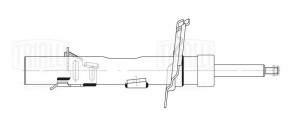 Амортизатор Ford Focus III (11-) после 09.14 г.в. (стойка) перед. лев. AG 10193 AG10193 TRIALLI