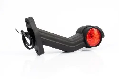 фонарь габаритный! левый рожок LED, L=190мм, кр/ж/бел накл./изогн.с каб. 0.5м\Sc FT140FLLED FRISTOM