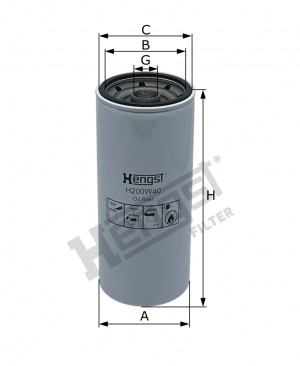 фильтр масляный 1 1/8-16U D=108x92/101 H=260 VOLVO H200W40 HENGST