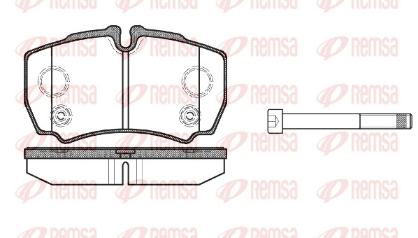 849 10 колодки дисковые з.+4 болта\ Ford Transit 2.2TDCi/2.4TDCi 06> 0849.10 REMSA