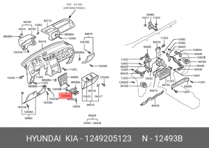 Винт HYUNDAI KIA OE 1249205123 HYUNDAI KIA