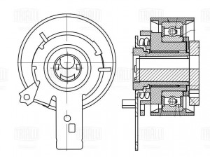 Ролик ГРМ для а/м Geely Coolray (19-)/Volvo XC40 (17-) 1.5i (натяж.) (CM 6399) CM 6399 TRIALLI