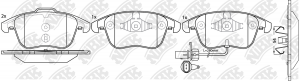 Колодки тормозные CITROEN C4 Picasso (06-) передние (4шт.) NIBK PN0398W NIBK
