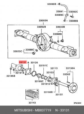MITSUBISHI L200/ L300/ PAJERO/MONTERO MB837719 MITSUBISHI