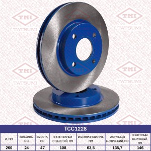 диск тормозной передний!\ Ford Mondeo/Scorpio all 93> TCC1228 TATSUMI