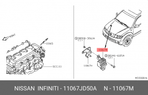 РЕЛЕ СВЕЧЕЙ НАКАЛАTIMER ASSY-GLOW 11067-JD50A 11067-JD50A NISSAN