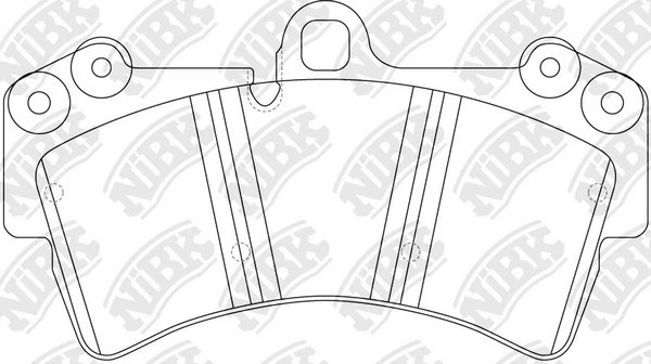 Колодки тормозные дисковые AUDI Q7 2011-2015 PN0346W PN0346W NIBK