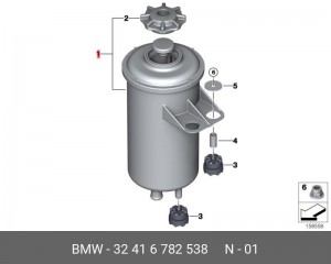 бачок гидроусилителя!\ BMW E60/E65/E70 all 32 41 6 782 538 BMW