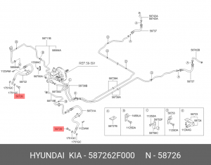 болт! M5\ Hyundai 587262F000 HYUNDAI