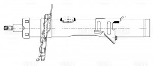 Амортизатор Ford Kuga (12-) после 10.14 г.в. (стойка) пер. прав. (AG 10396) AG 10396 TRIALLI