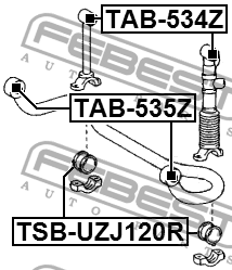 Сайлентблок подвески TAB-535Z TAB-535Z FEBEST