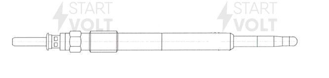 Свеча накаливания для а.м Opel Zafira A 99- 2.0d,2.2d 135мм GLSP 098 GLSP 098 START VOLT