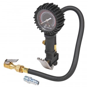Пистолет для накачки шин с манометром 16АТМ обрезин. с клапаном сброса PRO ATBU0 ATBU007 AIRLINE