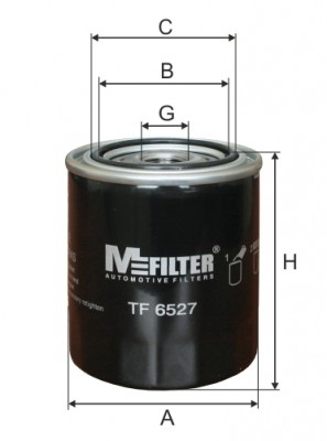 фильтр масляный!\ Nissan Sunny/Primera 1.4-1.6 86>/Almera 1.4-1.6 95> TF 6527 MFILTER AUTOMOTIVE FILTERS