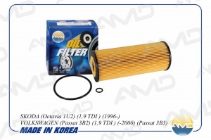 Фильтр масляный SKODA Octavia 1U2, 1,9 TDI , 1996-, VOLKSWAGEN Passat 3B2, 1,9 T AMD.FL135 AMD