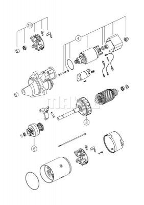 Стартер 24V 4,0 KW MB ATEGO MS 753 MAHLE KNECHT