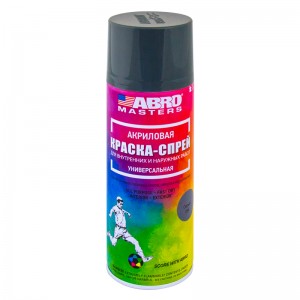 Краска-спрей (серая) № 84 272 мл ABRO MASTERS SP084AM ABRO