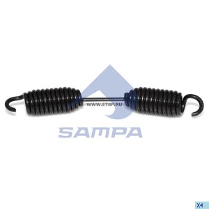 Пружина SAF полуприцепа колодок стяжная (232х31.3х4.0) SAMPA 075032 SAMPA
