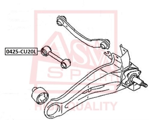 Рычаг независимой подвески колеса, подвеска колеса 0425CU20L 0425-CU20L ASVA