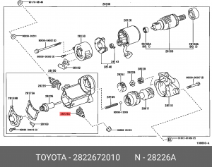 Разъём стартера 28226-72010 28226-72010 TOYOTA