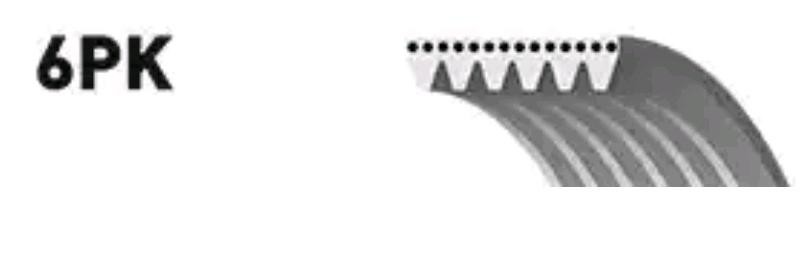 Поликлиновой ремень 6PK1203 (8653-10241) 6-PK-1203 GATES