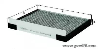 Фильтр салона угольный AG402CFC AG 402 CFC GOODWILL