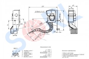 Педаль газа SINOTRUK электр. (WG9925570003/2) (SORL)!!!! 11083160010 SORL