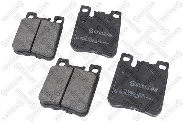 колодки дисковые задн.! с антискрип. пл.\ MB W140 91>/W202 94>/W210 97>/W220 2.8 418-000B-SX STELLOX