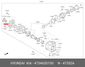 Сальник 47346-3D100 473463D100 HYUNDAI KIA