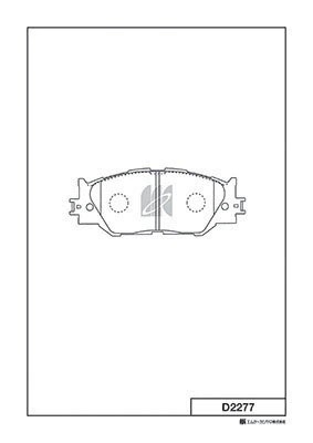 Колодки тормозные дисковые D2277 D2277 MK KASHIYAMA