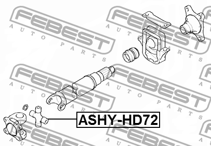 Крестовина карданного вала 35x106.5 ASHY-HD72 ASHY-HD72 FEBEST